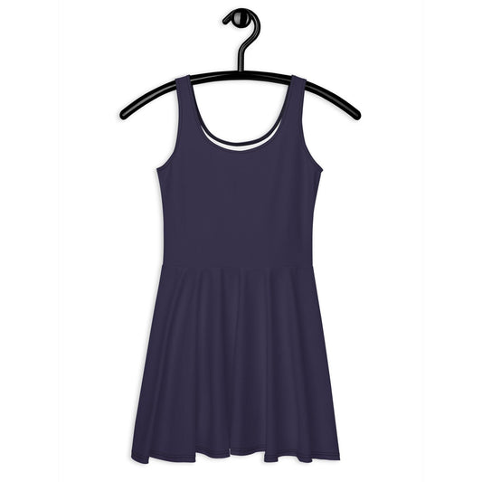 BASIC darkblue - Skater Dress | SHALMIAK