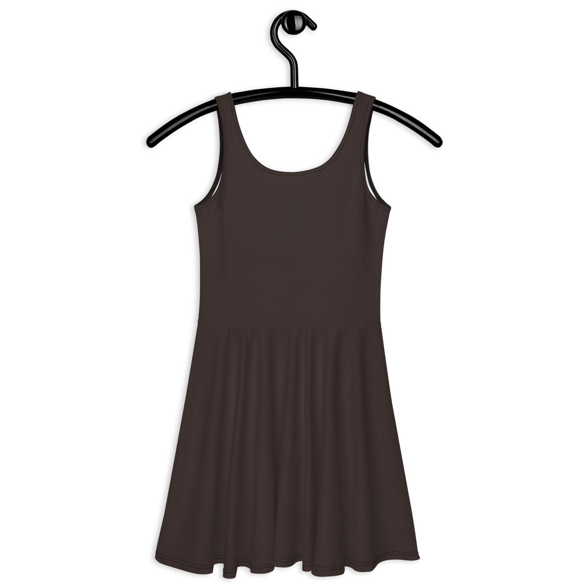 BASIC darkbrown - Skater Dress | SHALMIAK