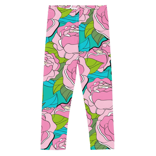 BE MY ONLY pink turquoise -2- Kids' Leggings | SHALMIAK