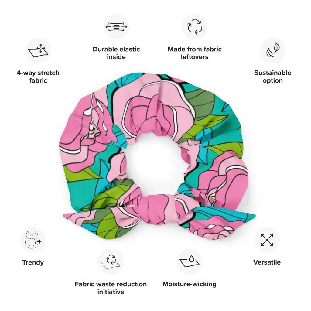 BE MY ONLY pink turquoise - Scrunchie | SHALMIAK