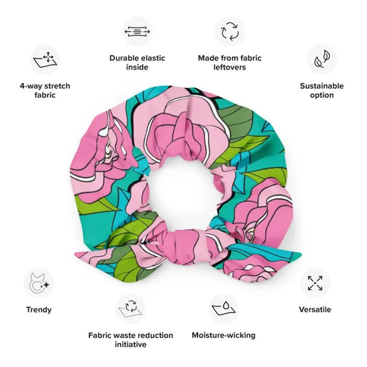 BE MY ONLY pink turquoise - Scrunchie | SHALMIAK