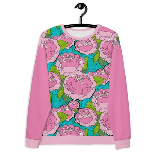 BE MY ONLY pink turquoise - Sweatshirt | SHALMIAK