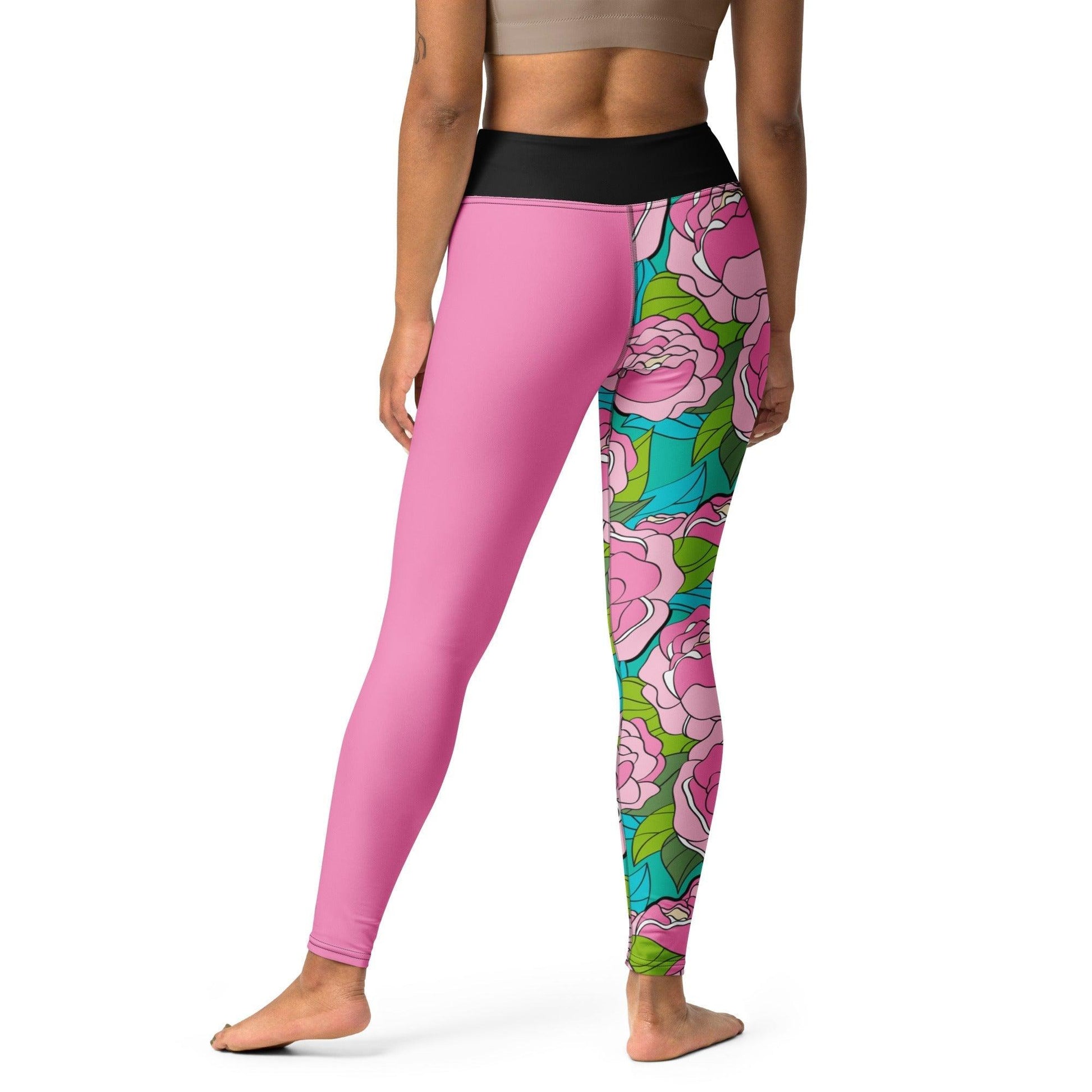 BE MY ONLY pink turquoise - Yoga Leggings | SHALMIAK