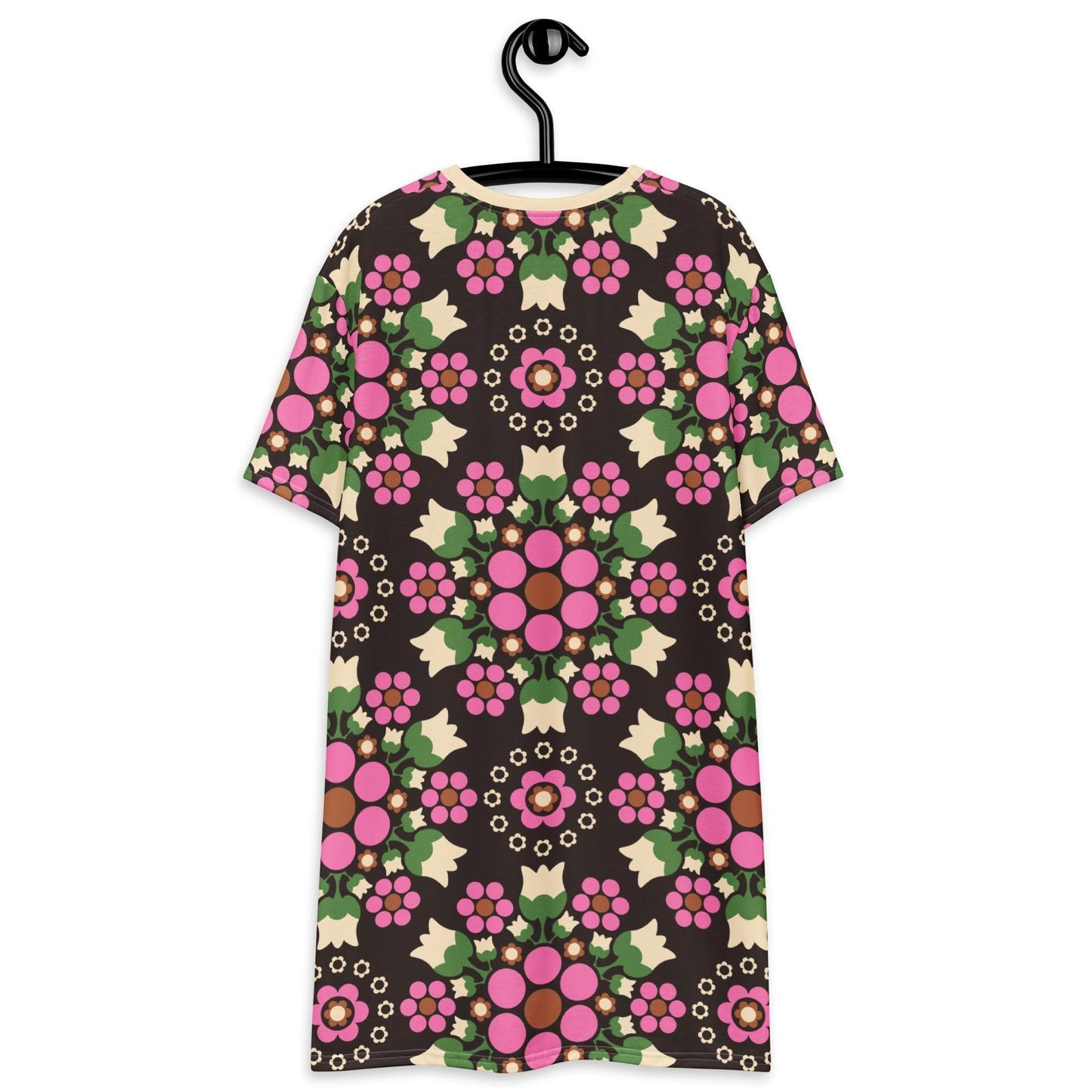 BERRY DANCE pink brown - T-Shirt Dress | SHALMIAK