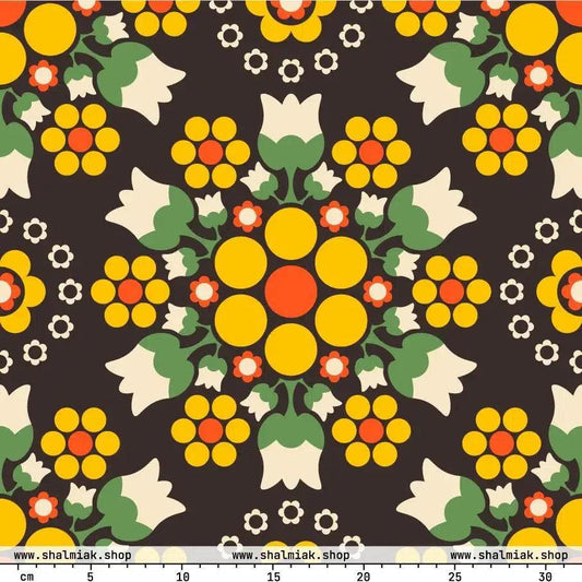 BERRY DANCE yellow brown | SHALMIAK