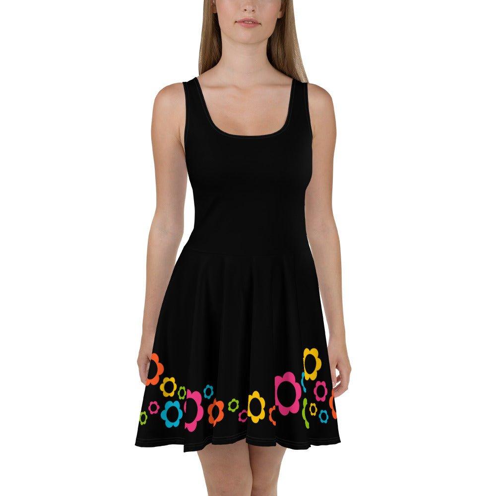 BLACK with ELLIE color - Skater Dress | SHALMIAK