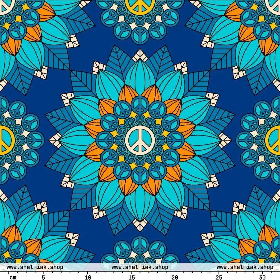 BLOOM WITH PEACE orange blue | SHALMIAK