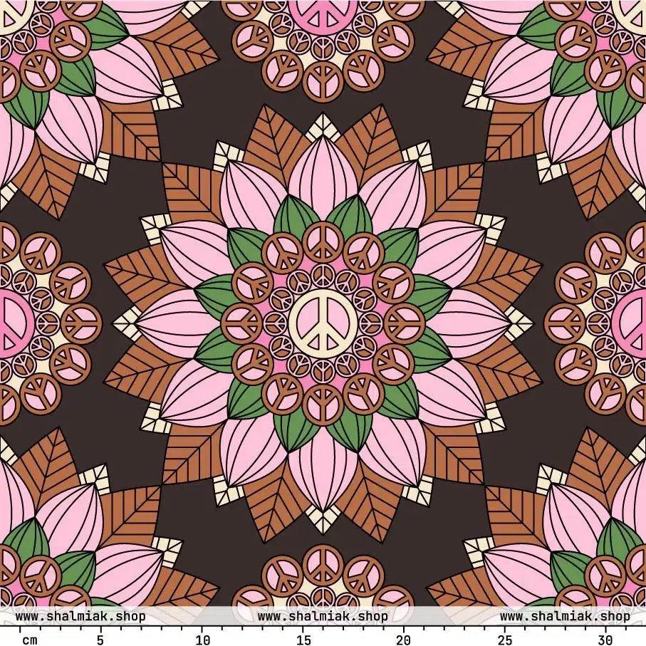 BLOOM WITH PEACE pink brown | SHALMIAK