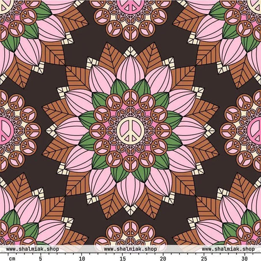 BLOOM WITH PEACE pink brown | SHALMIAK
