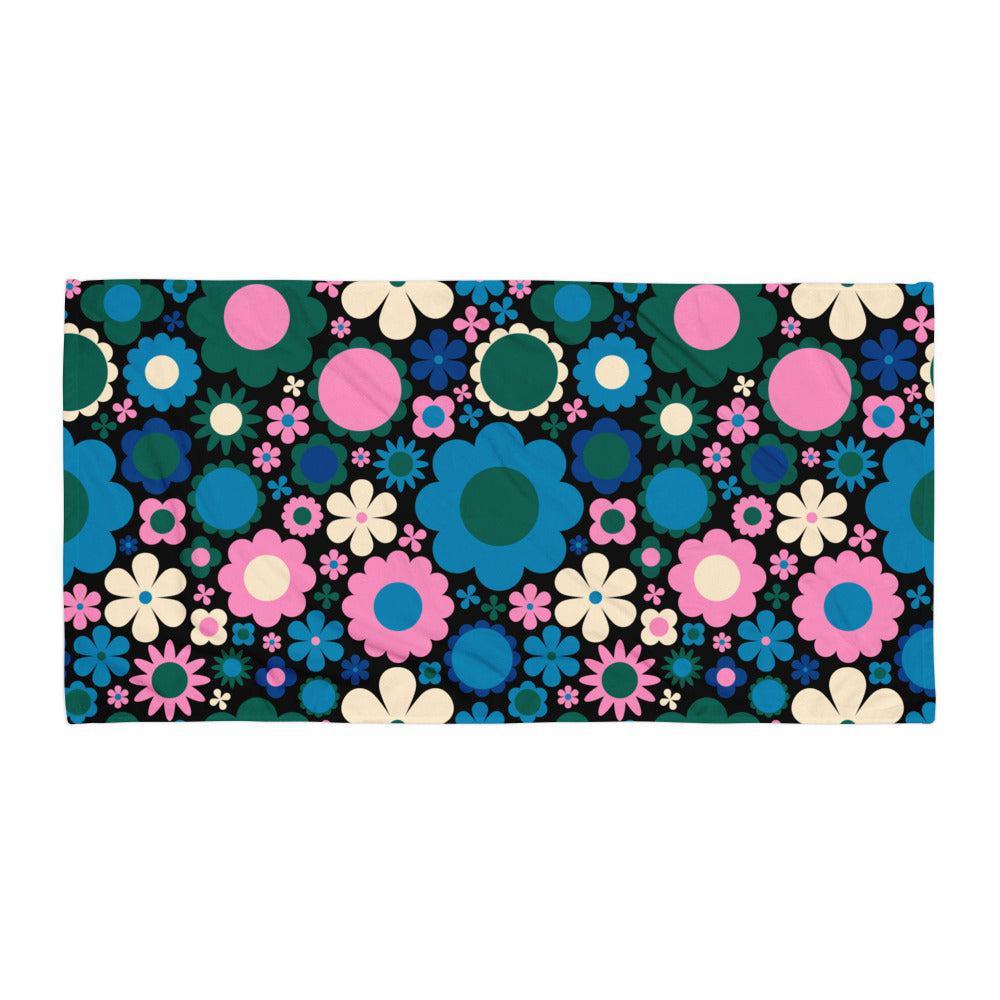 BLOOMPOP blue pink - Towel | SHALMIAK