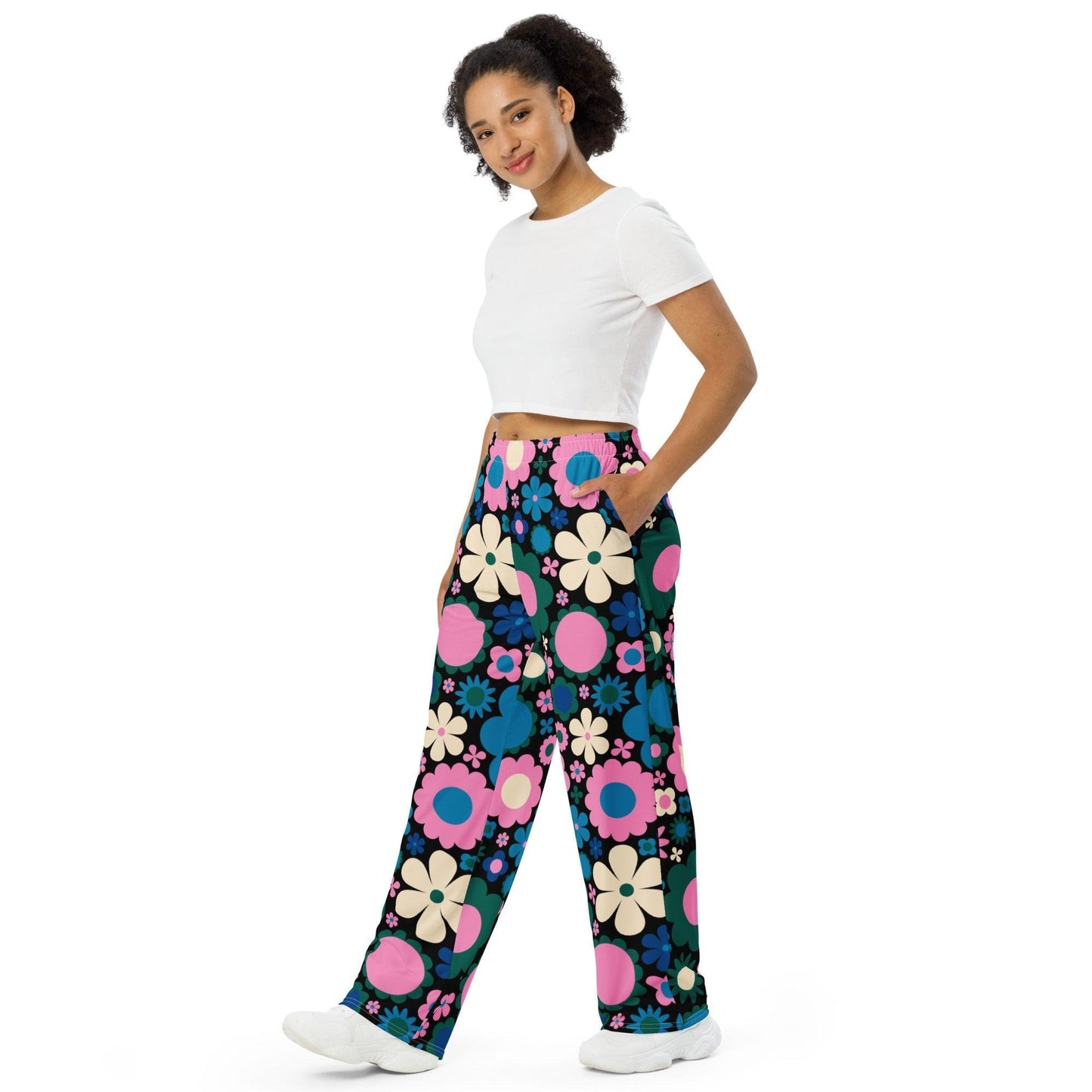 BLOOMPOP blue pink - Pants | SHALMIAK