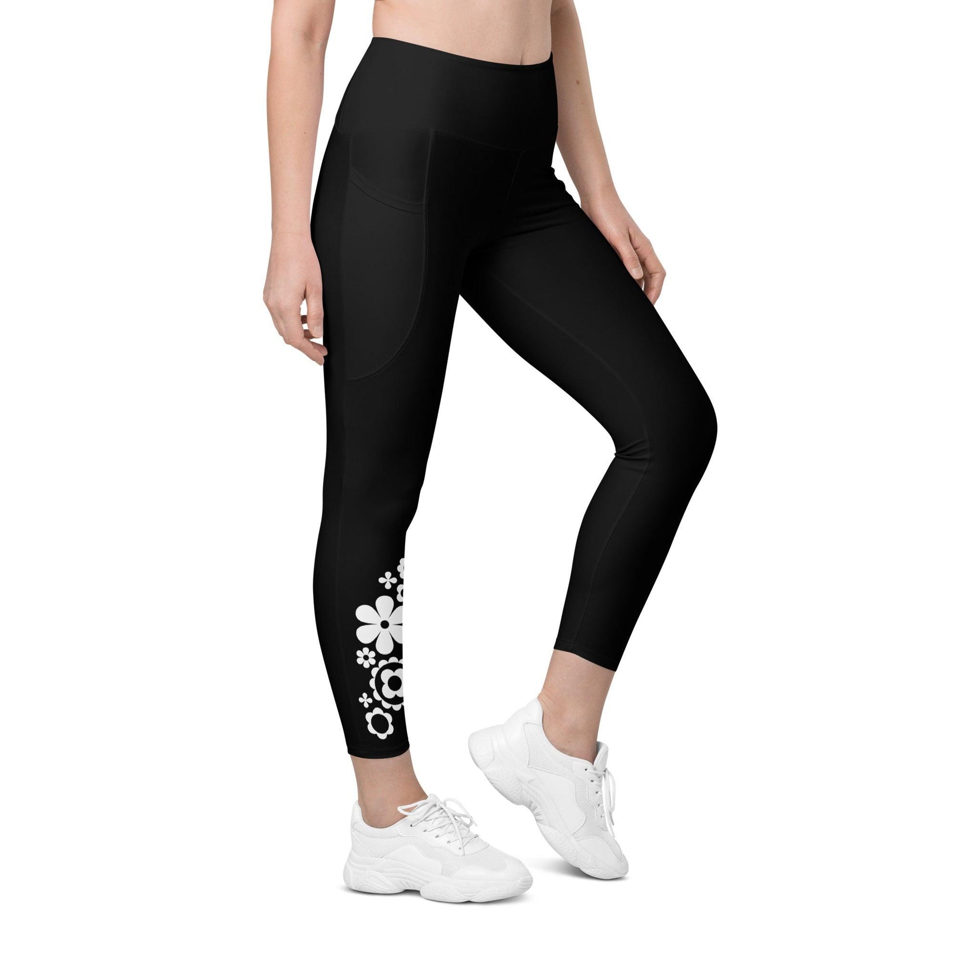 BLOOMPOP bw - Leggings With Pockets | SHALMIAK