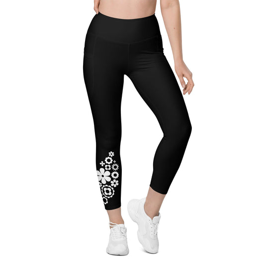 BLOOMPOP bw - Leggings With Pockets | SHALMIAK