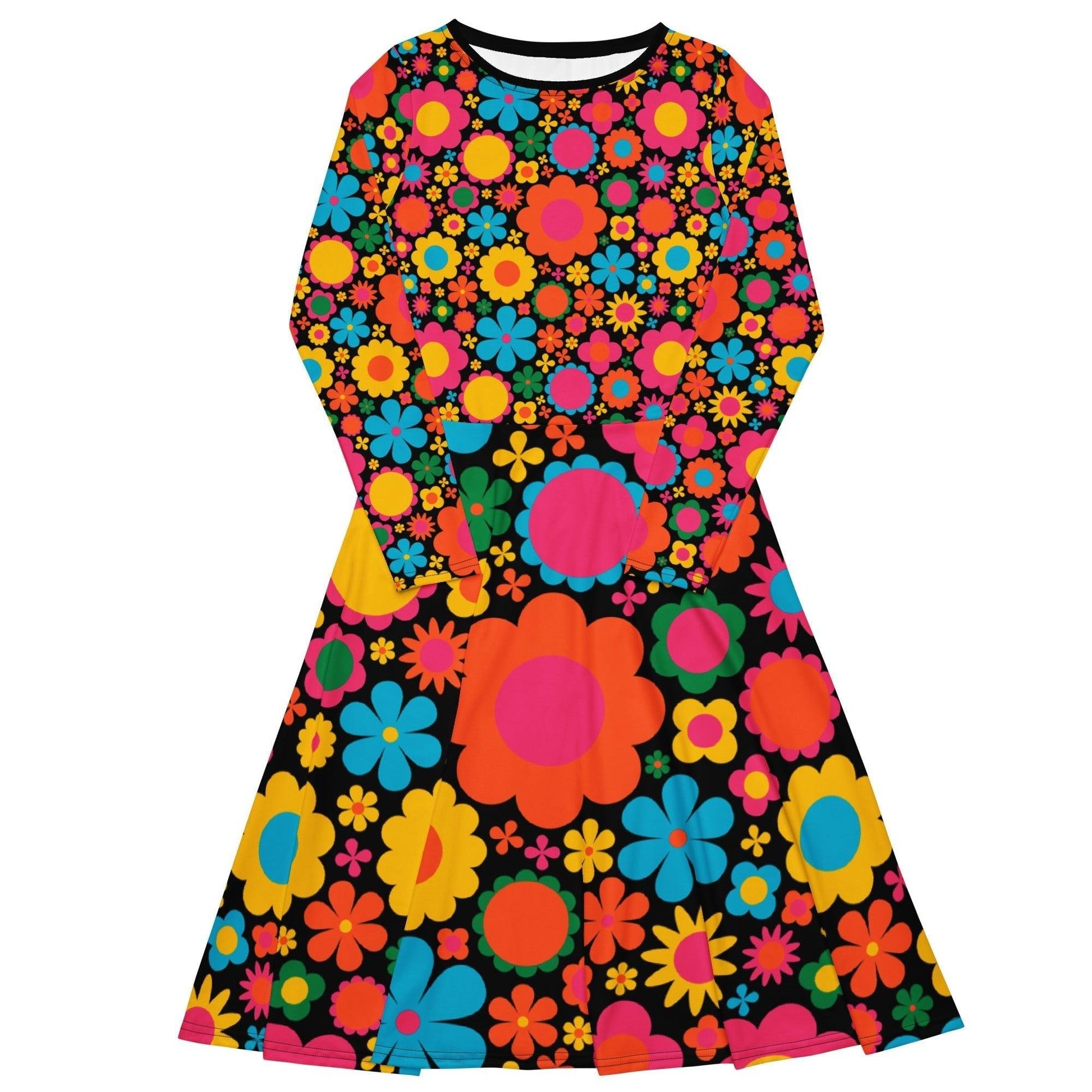 BLOOMPOP happy - Midi Dress With Pockets | SHALMIAK