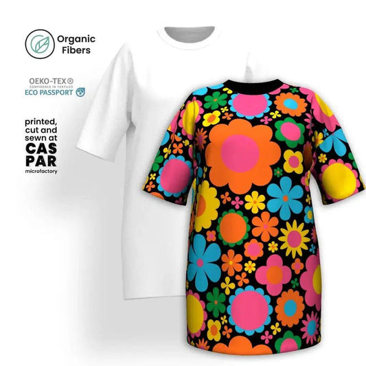 BLOOMPOP happy - Organic Cotton T-Shirt Dress | SHALMIAK