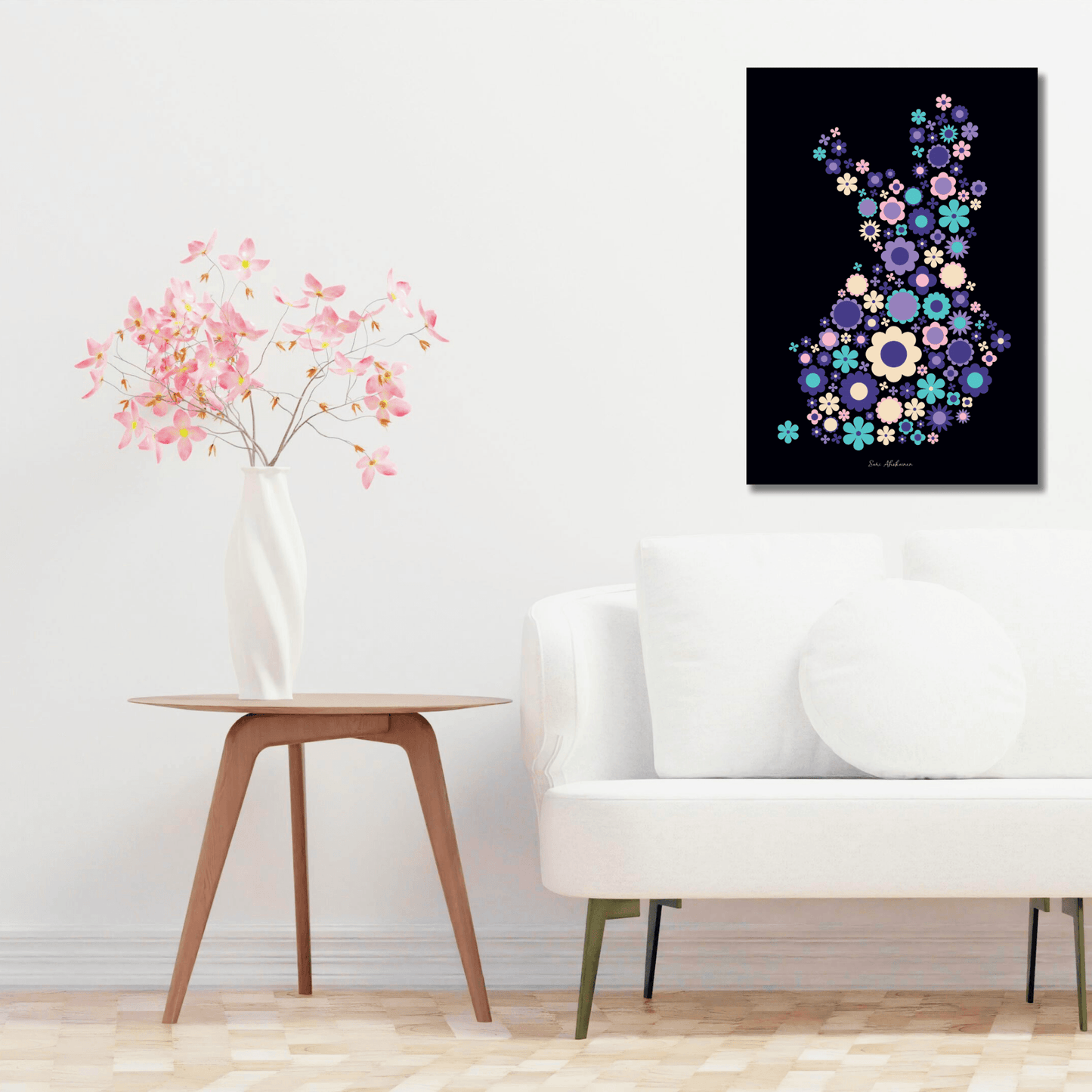 DIGITAL WALL ART - BLOOMPOP purple | SHALMIAK