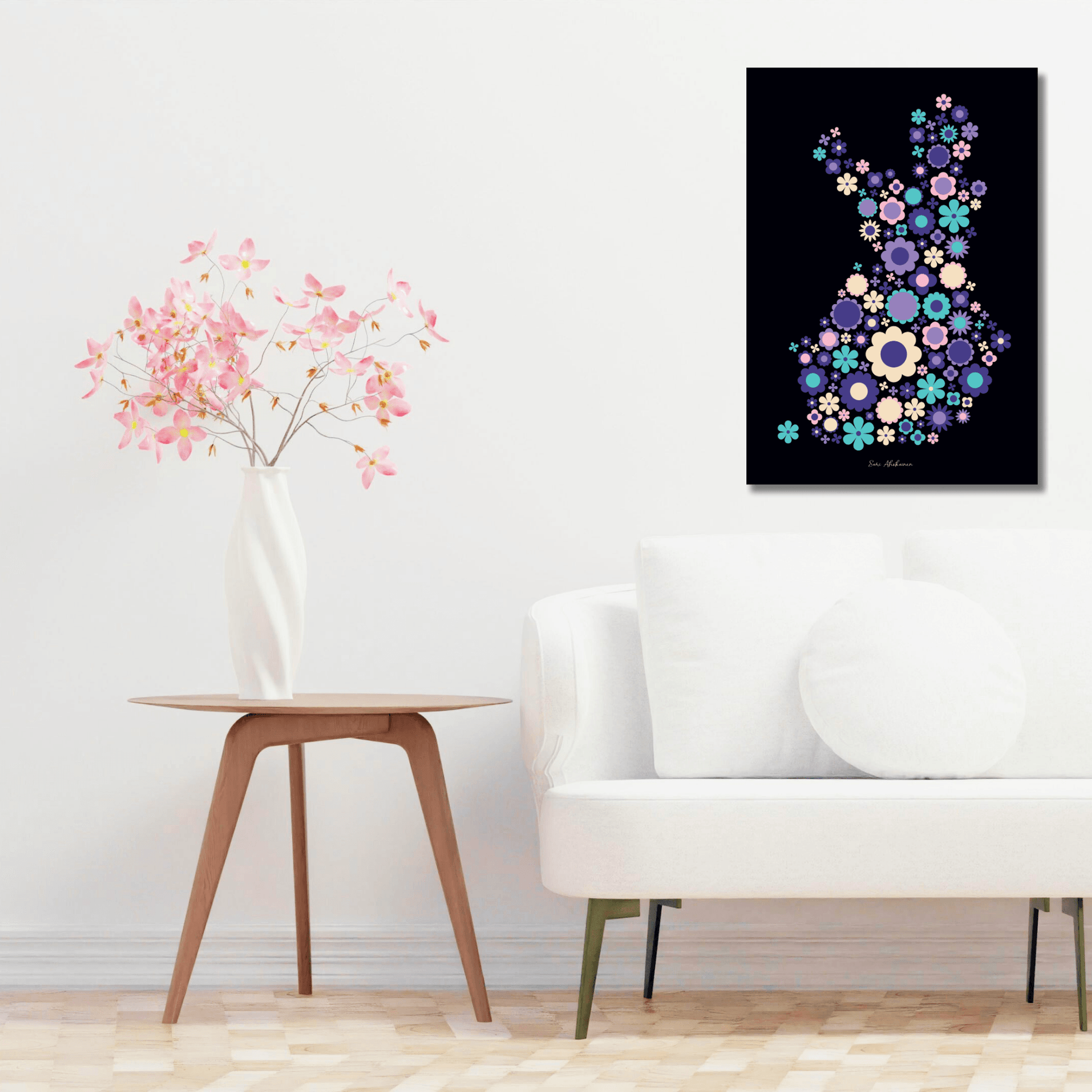 DIGITAL WALL ART - BLOOMPOP purple | SHALMIAK