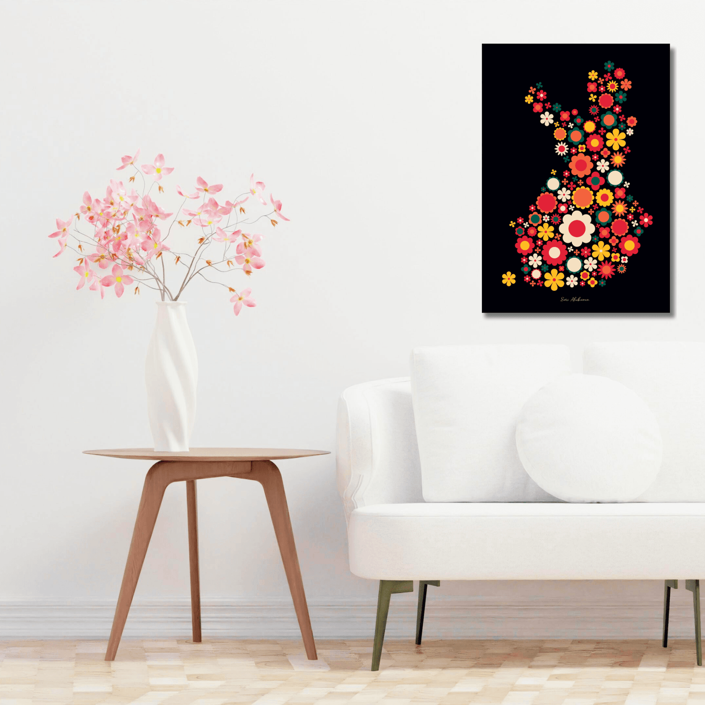 DIGITAL WALL ART - BLOOMPOP retro | SHALMIAK