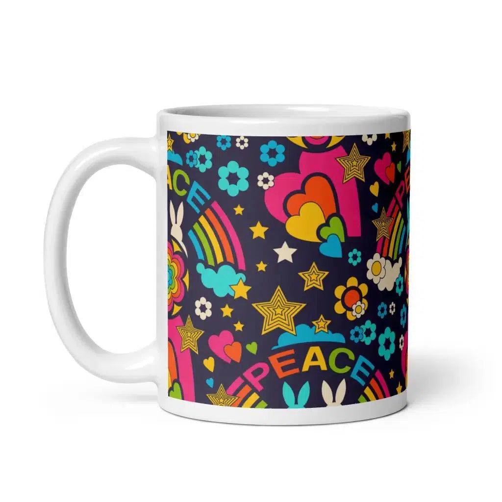 BUNNY PEACE darkblue - Mug