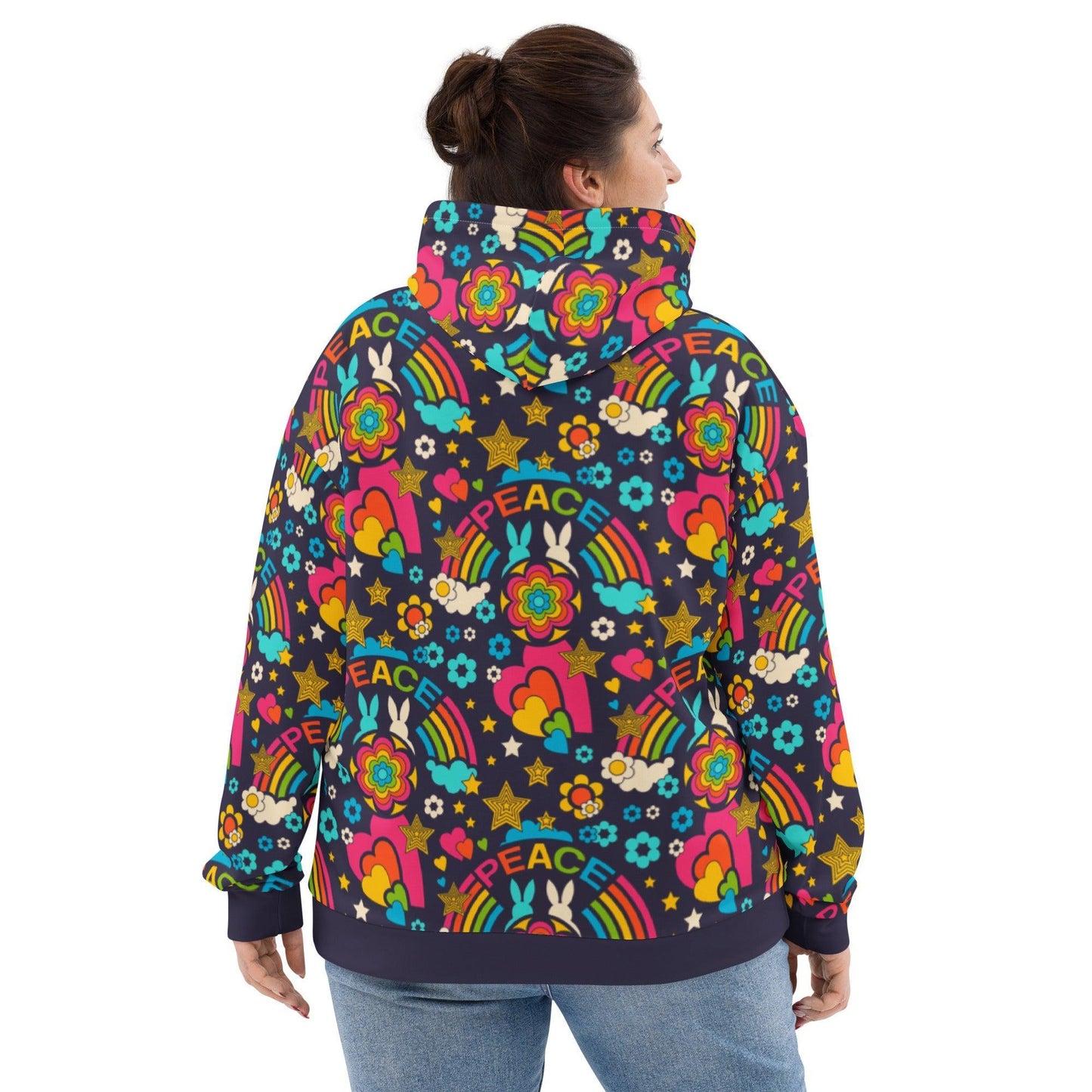 BUNNY PEACE darkblue - Hoodie | SHALMIAK