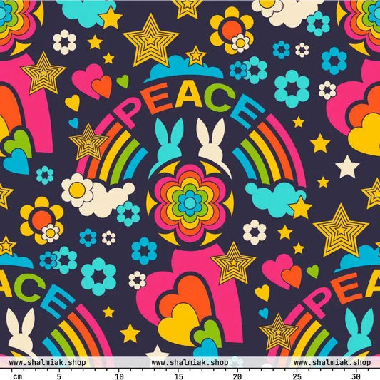 BUNNY PEACE darkblue | SHALMIAK