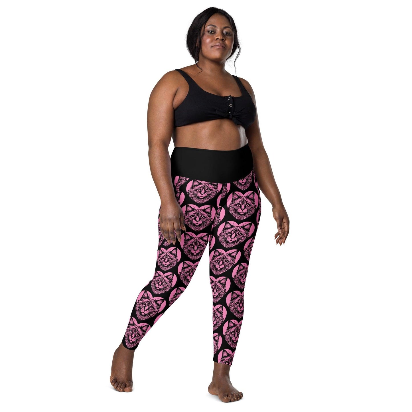 CAT BREED LEGGINGS with pockets - BALINESE - HERTTAHOUND - pink | SHALMIAK