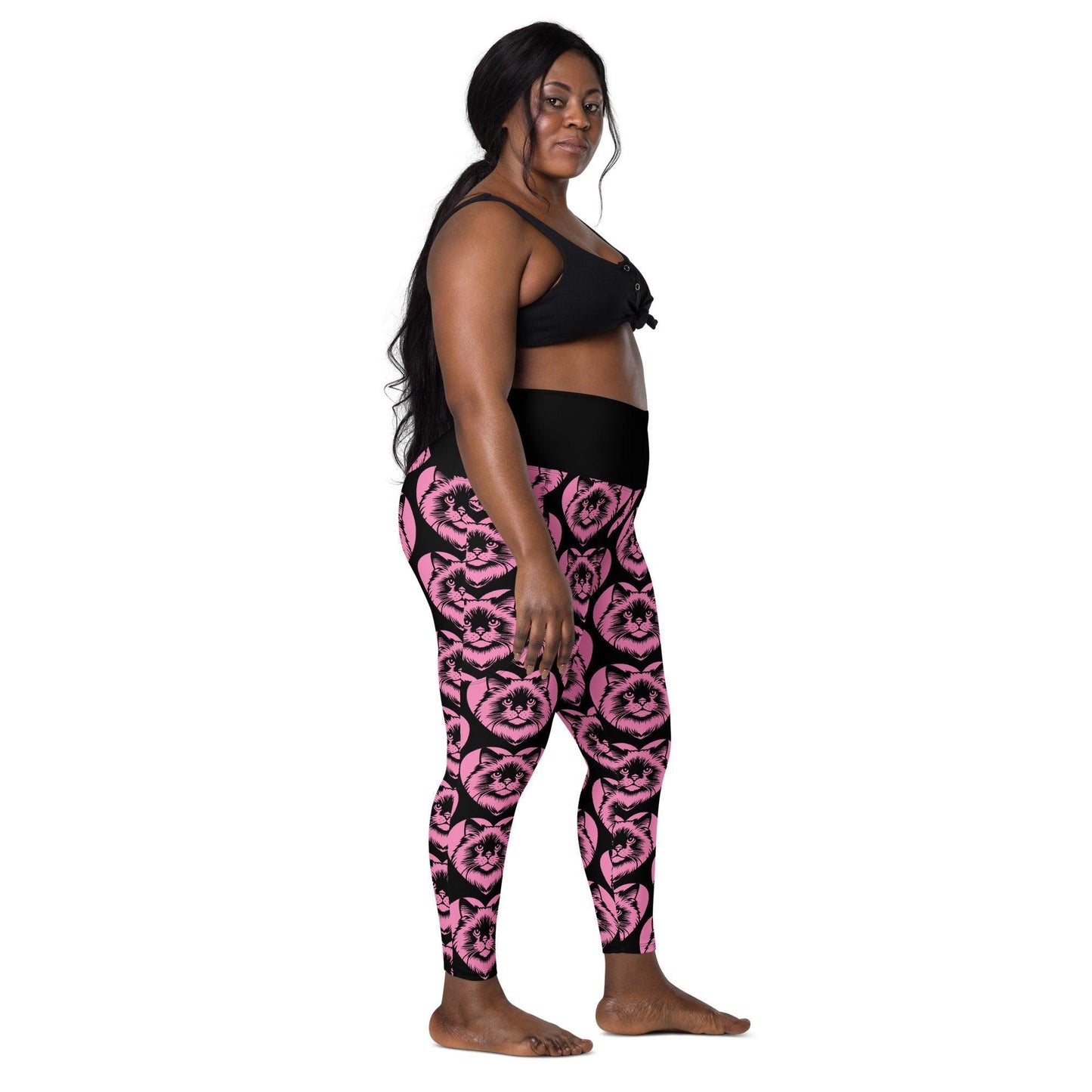 CAT BREED LEGGINGS with pockets - BIRMAN - HERTTAHOUND - pink | SHALMIAK