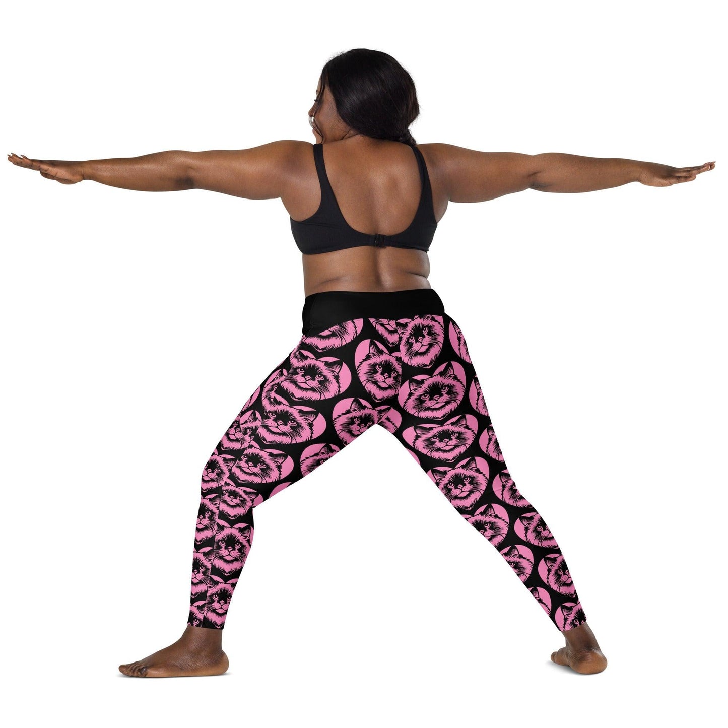 CAT BREED LEGGINGS with pockets - BIRMAN - HERTTAHOUND - pink | SHALMIAK