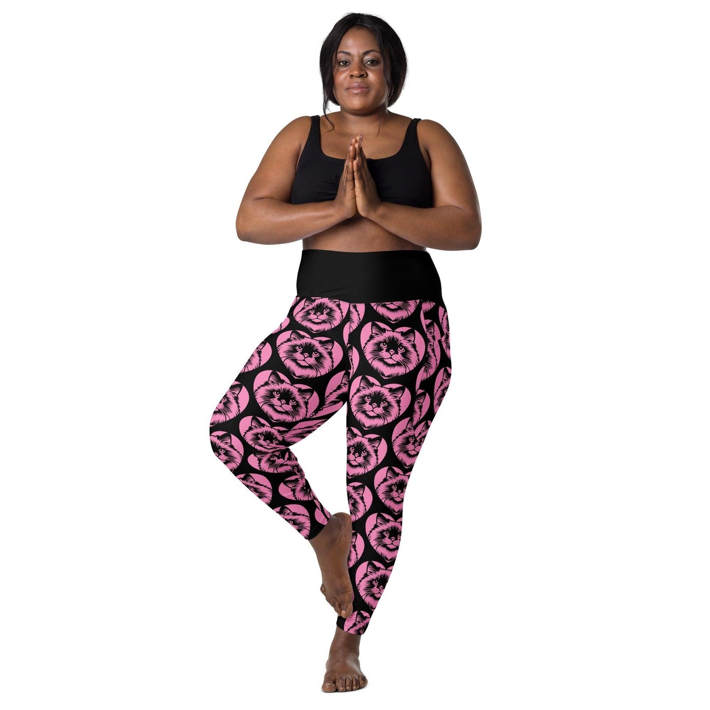 CAT BREED LEGGINGS with pockets - BIRMAN - HERTTAHOUND - pink | SHALMIAK