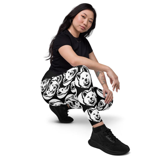 DOG BREED LEGGINGS with pockets - AKITA - HERTTAHOUND | SHALMIAK