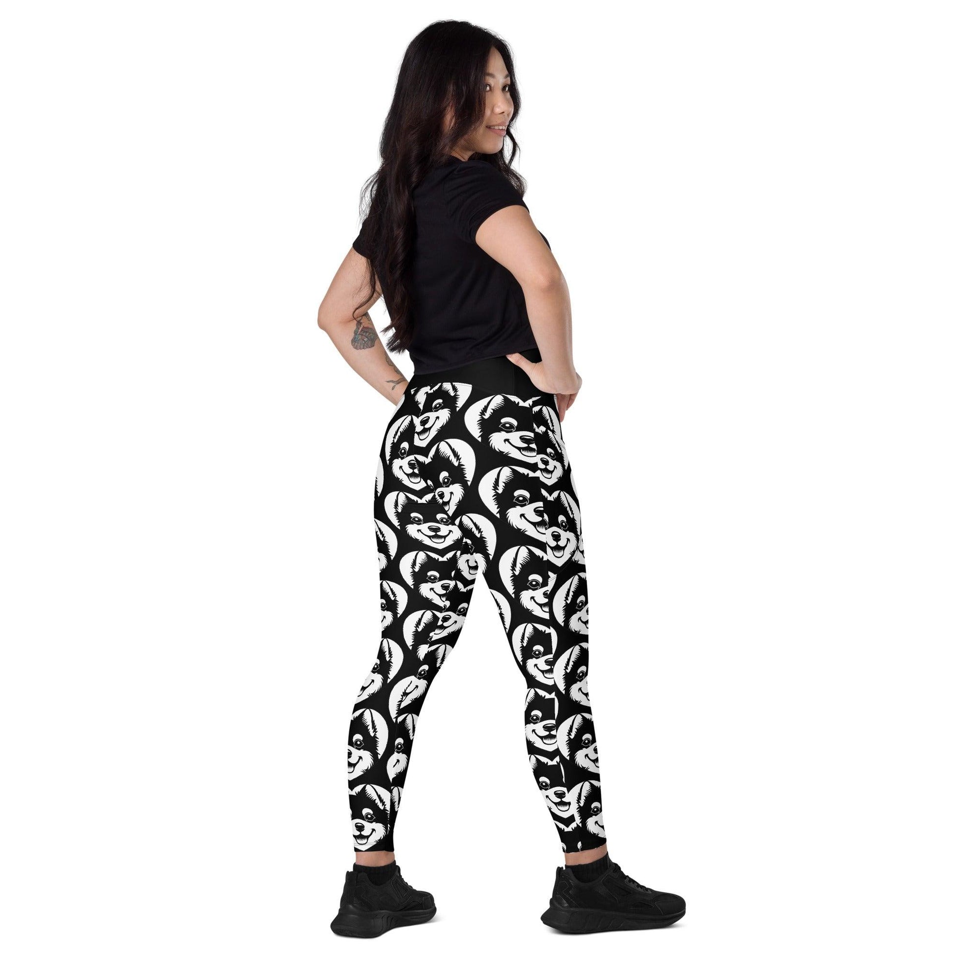 DOG BREED LEGGINGS with pockets - ALASKAN KLEE KAI - HERTTAHOUND | SHALMIAK