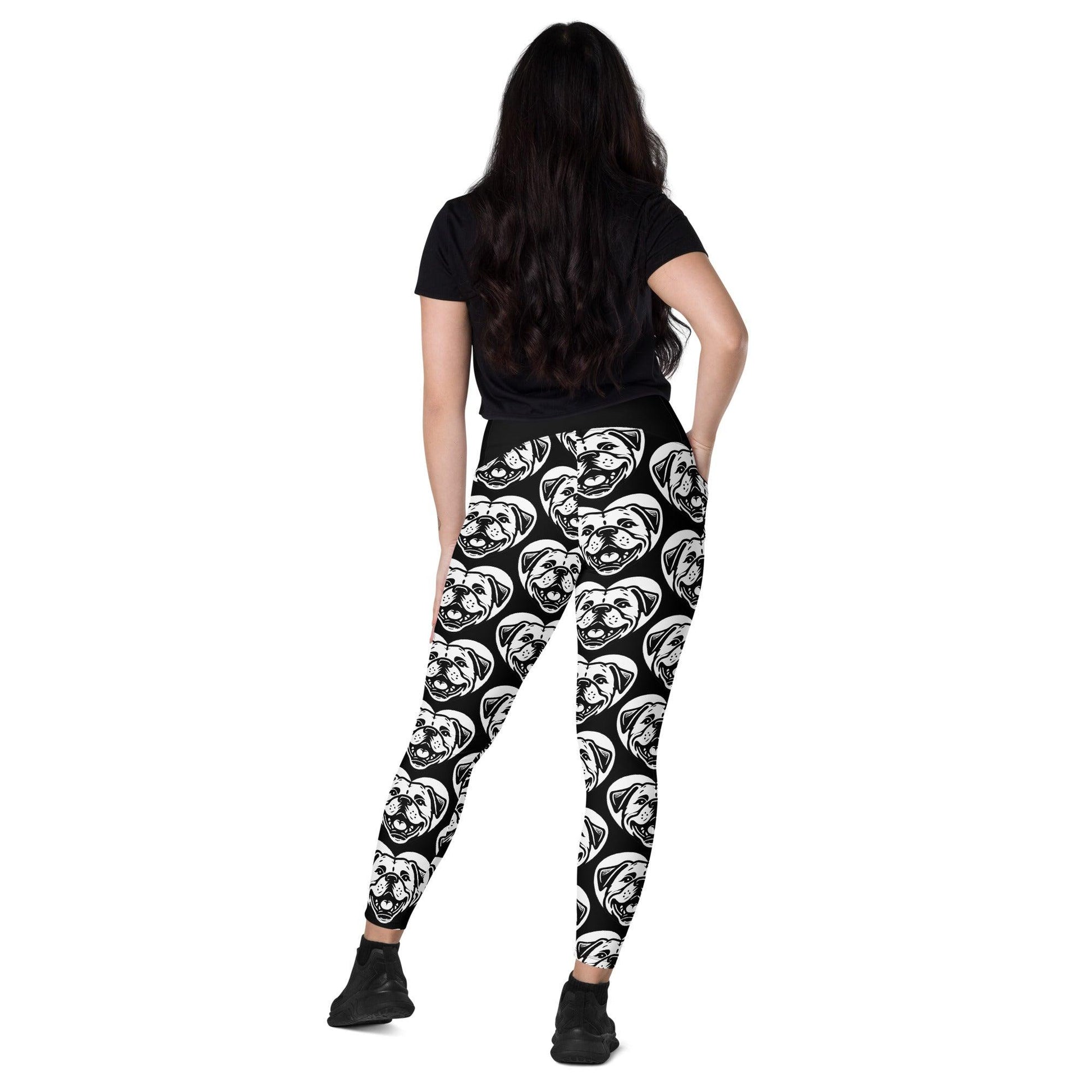 DOG BREED LEGGINGS with pockets - AMERICAN BULLDOG - HERTTAHOUND | SHALMIAK