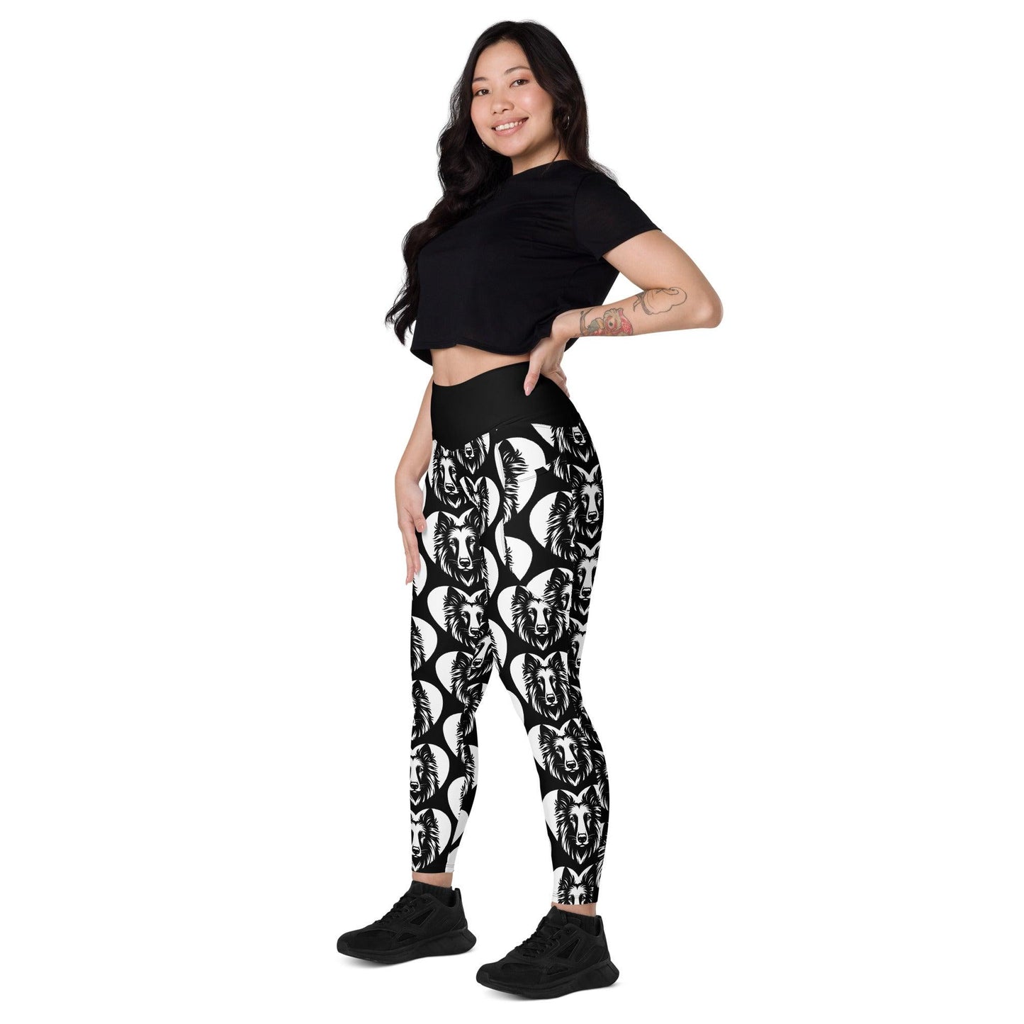 DOG BREED LEGGINGS with pockets - BELGIAN TERVUREN - HERTTAHOUND | SHALMIAK