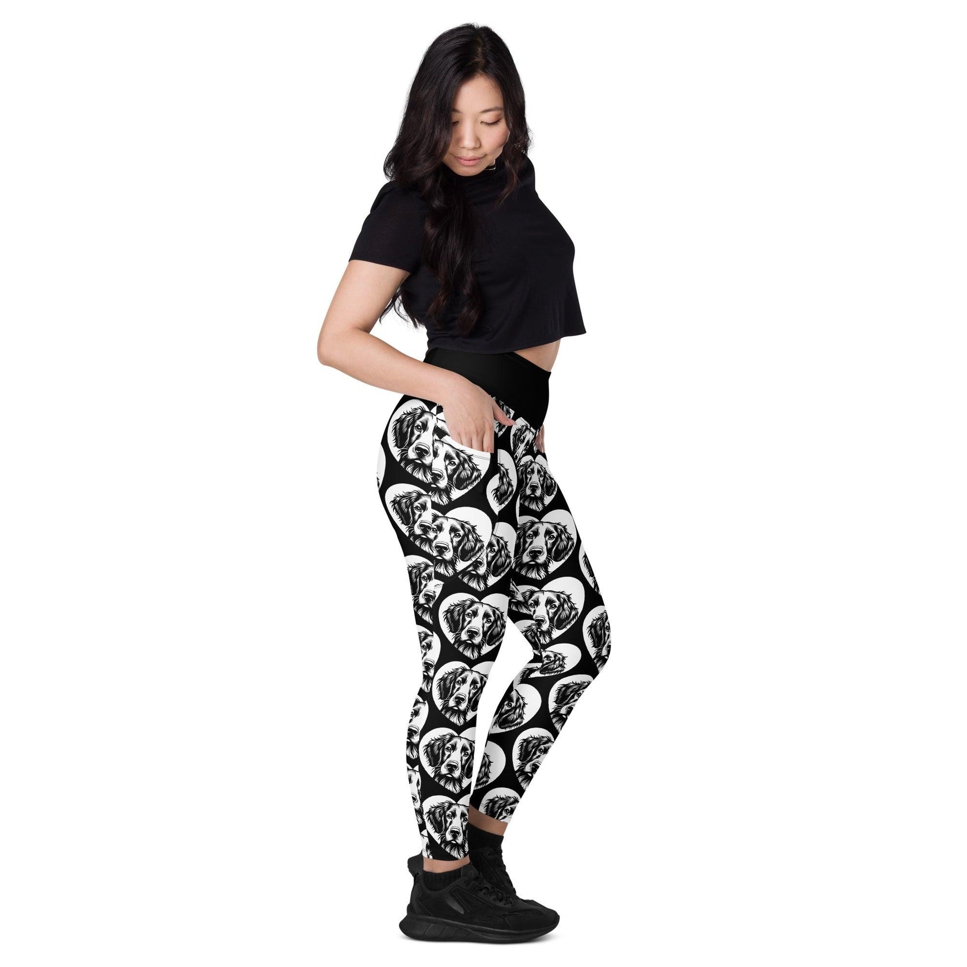 DOG BREED LEGGINGS with pockets - BRITTANY SPANIEL - HERTTAHOUND | SHALMIAK