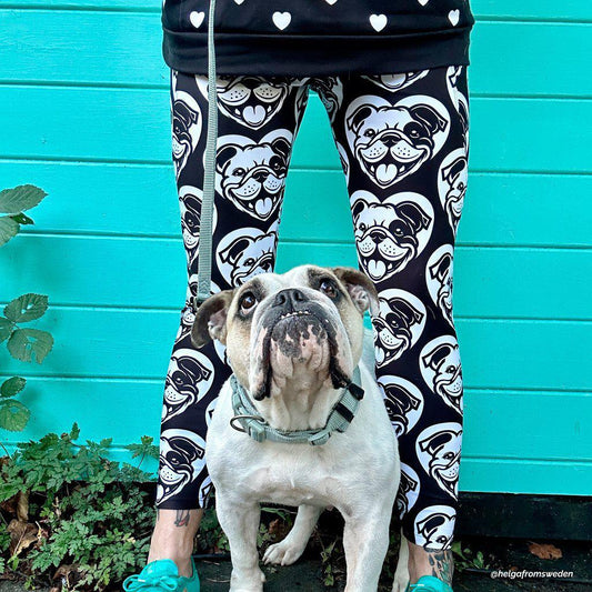 DOG BREED LEGGINGS with pockets - BULLDOG ENGLISH BOSTON - HERTTAHOUND | SHALMIAK