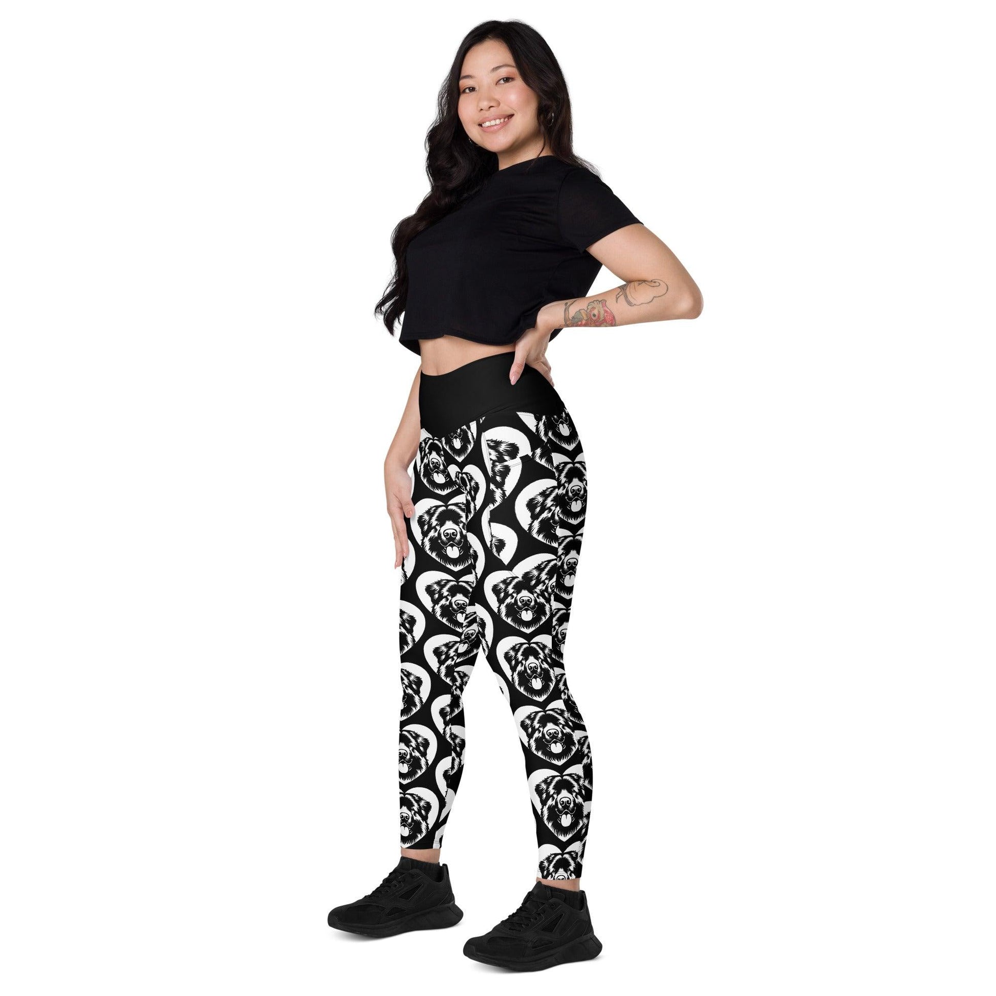 DOG BREED LEGGINGS with pockets - CAUCASIAN SHEPHERD DOG - HERTTAHOUND | SHALMIAK