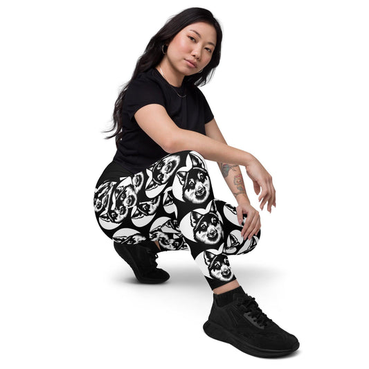 DOG BREED LEGGINGS with pockets - CESKOSLOVENSKÝ VLCIÀK - HERTTAHOUND | SHALMIAK