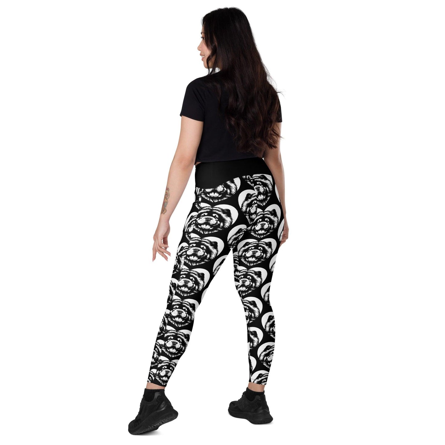 DOG BREED LEGGINGS with pockets - CHOW CHOW - HERTTAHOUND | SHALMIAK