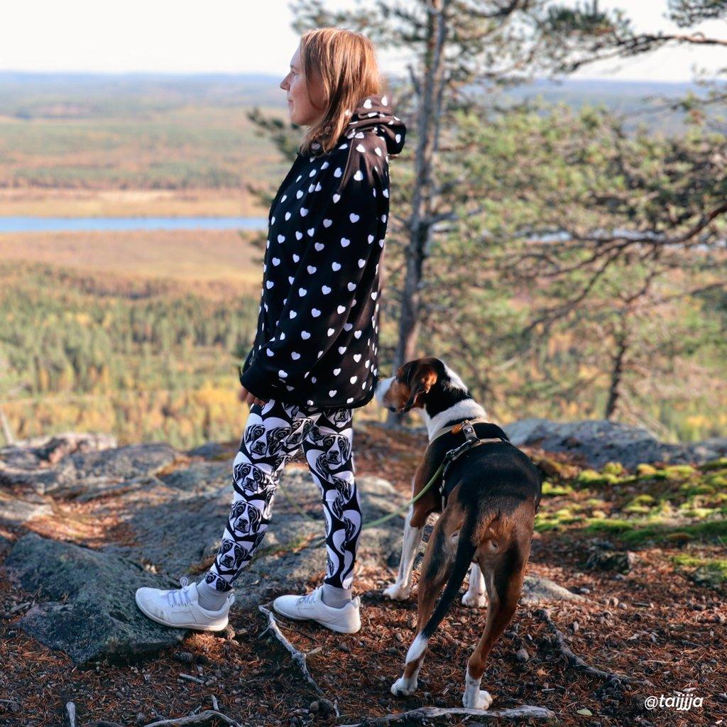 DOG BREED LEGGINGS with pockets - FINNISH HOUND - HERTTAHOUND | SHALMIAK