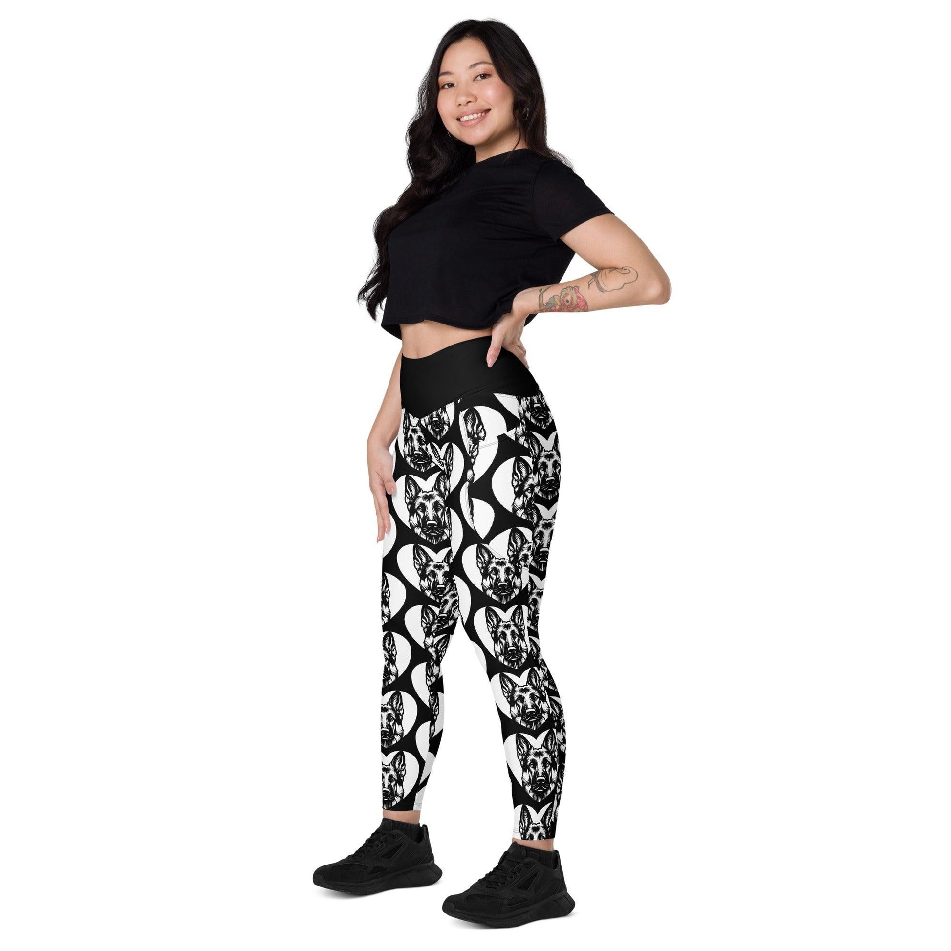 DOG BREED LEGGINGS with pockets - GERMAN SHEPHERD - HERTTAHOUND | SHALMIAK
