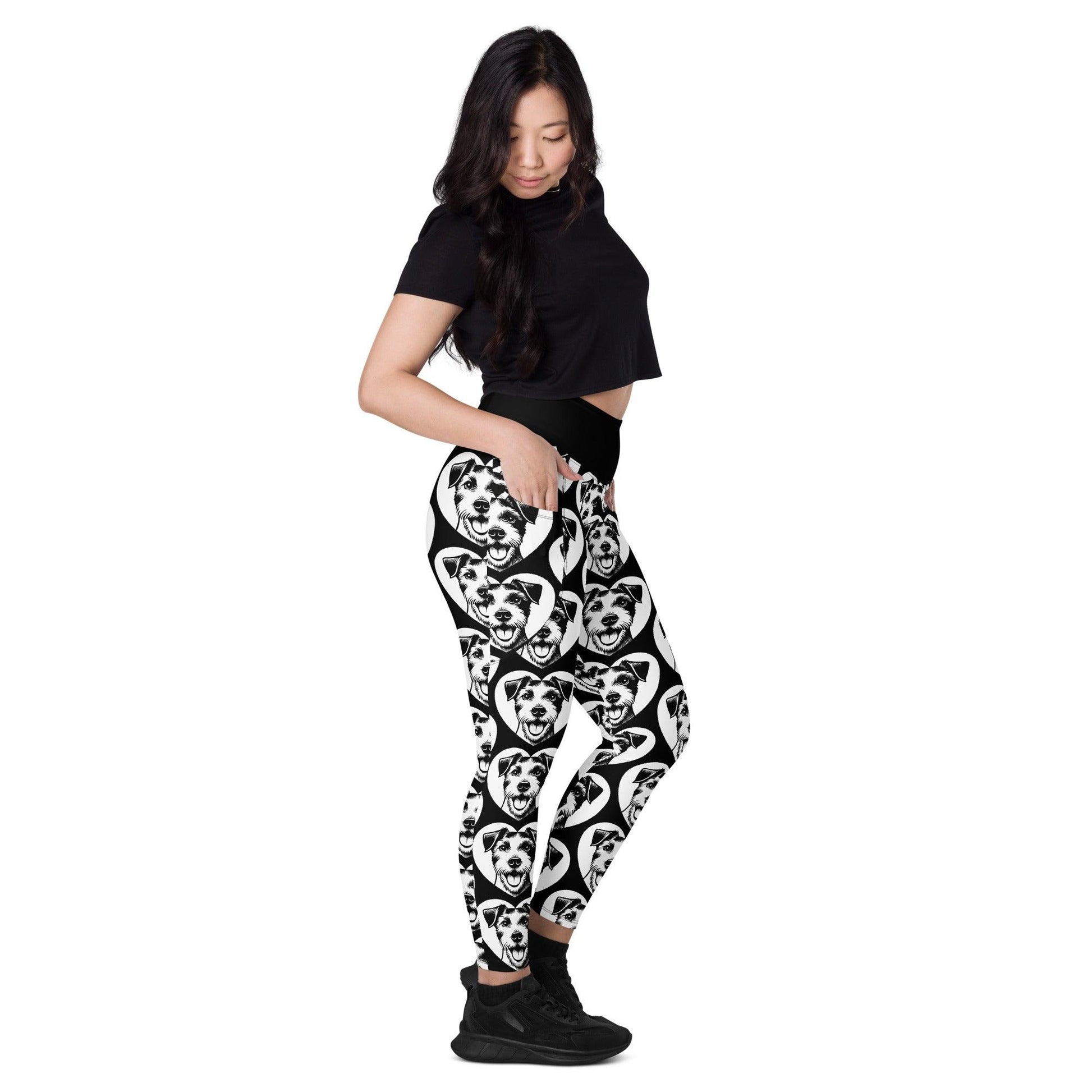DOG BREED LEGGINGS with pockets - PARSON RUSSELL TERRIER - HERTTAHOUND | SHALMIAK