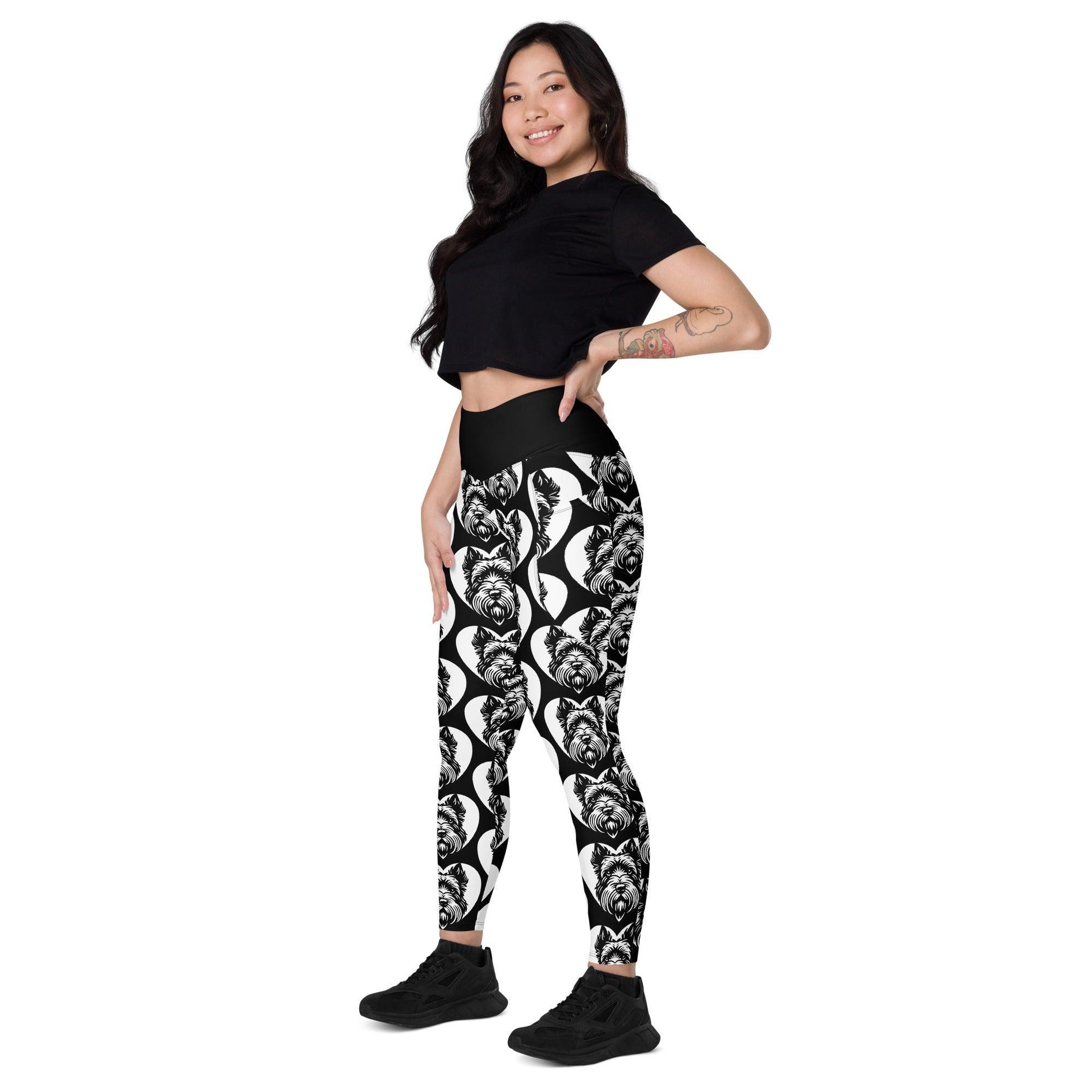 DOG BREED LEGGINGS with pockets - SCOTTISH TERRIER - HERTTAHOUND | SHALMIAK