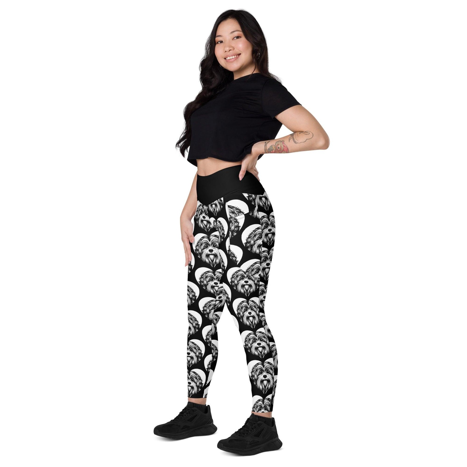 DOG BREED LEGGINGS with pockets - TIBETAN TERRIER - HERTTAHOUND | SHALMIAK