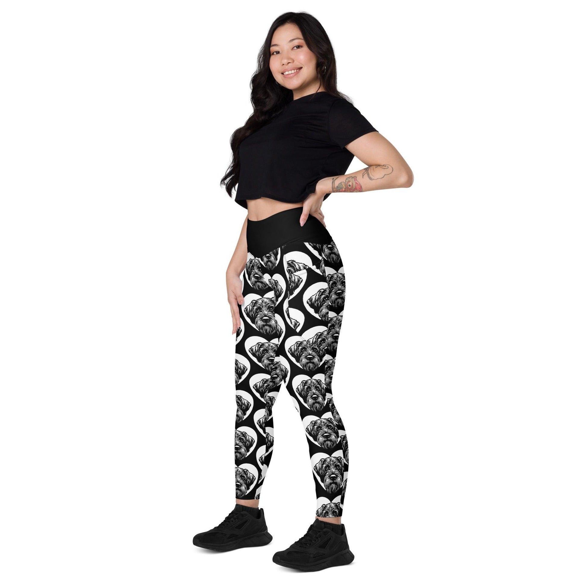DOG BREED LEGGINGS with pockets - WIREHAIRED POINTING GRIFFON - HERTTAHOUND | SHALMIAK