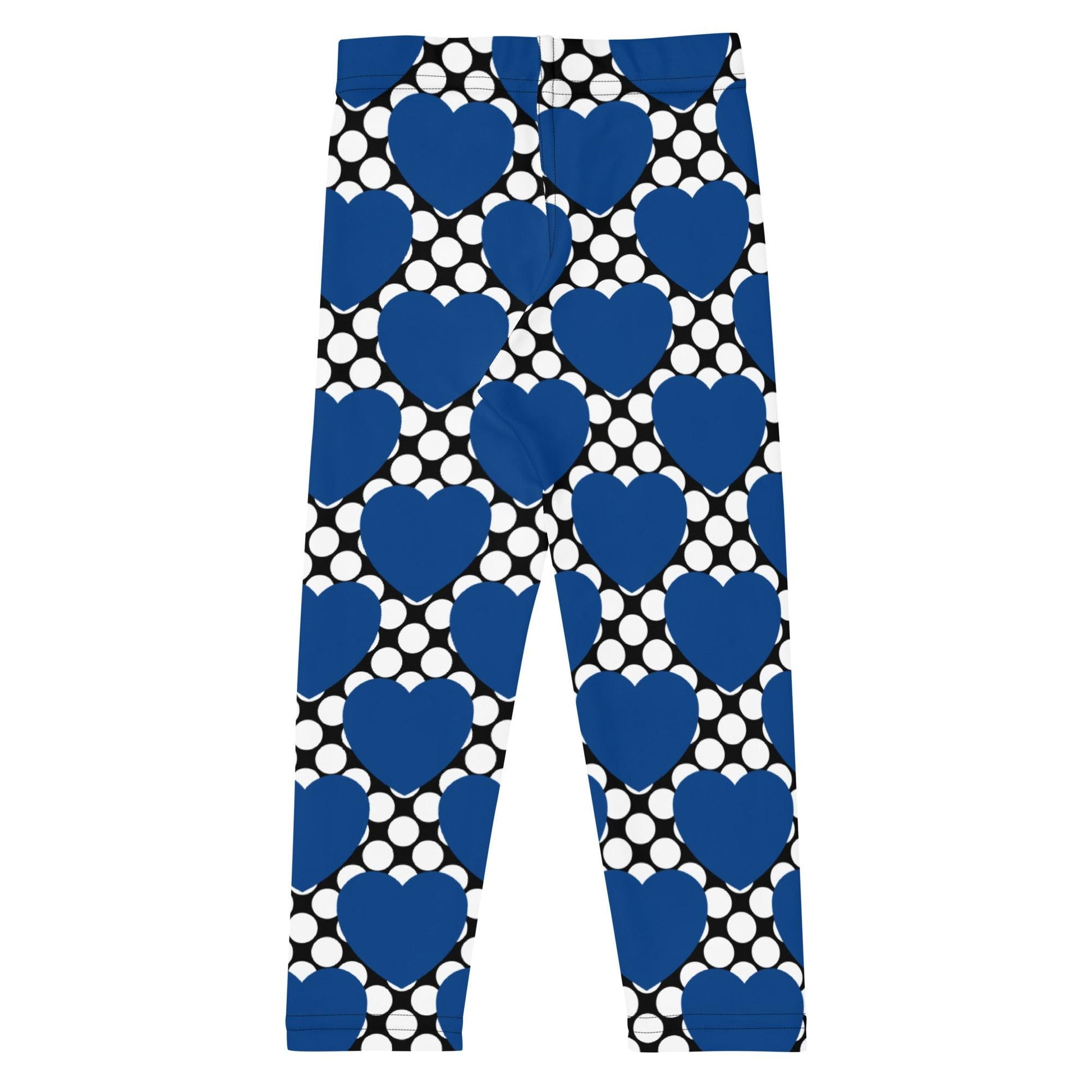 ELLIE LOVE DOT blue black - Kids' Leggings | SHALMIAK