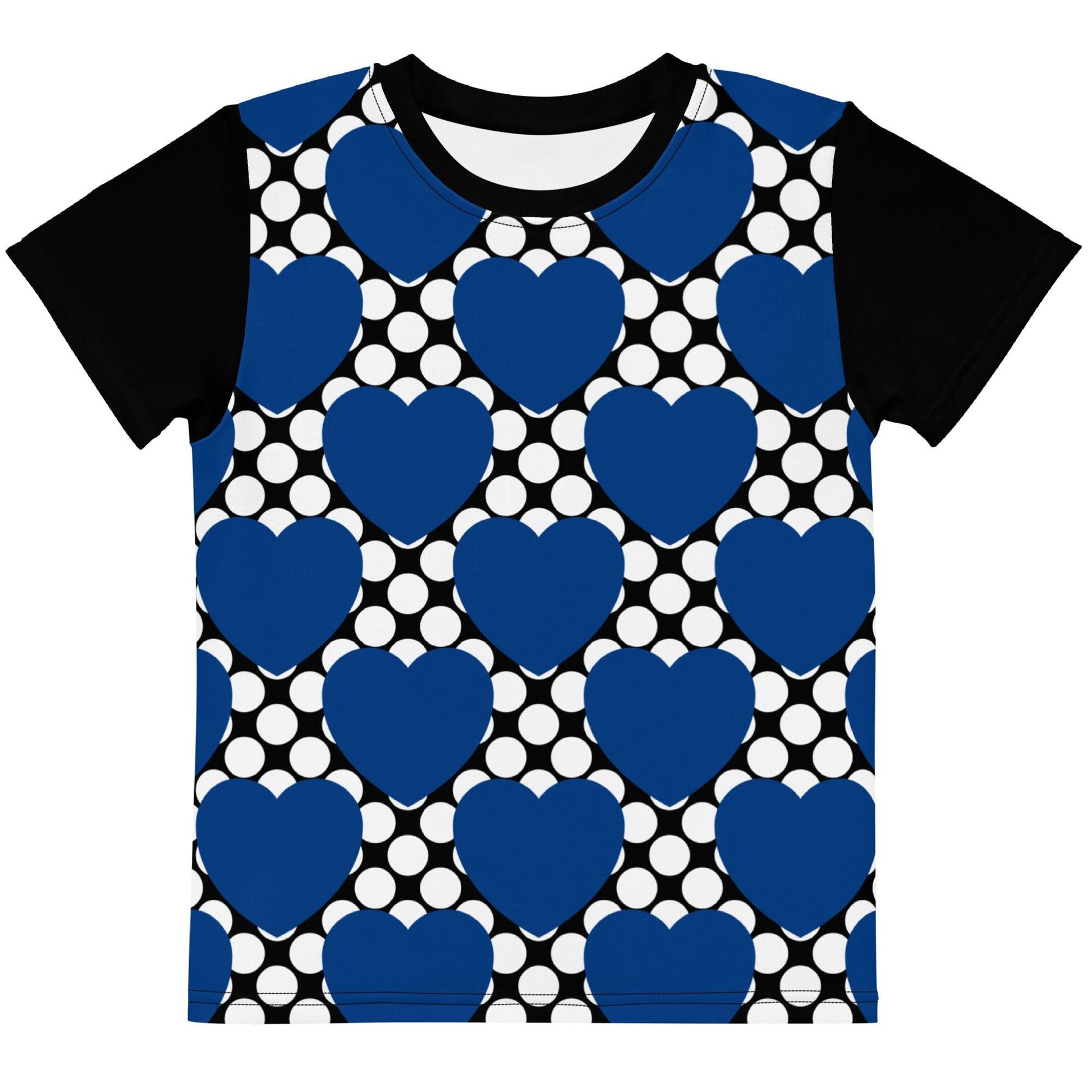 ELLIE LOVE DOT blue black - Kids' T-Shirt | SHALMIAK