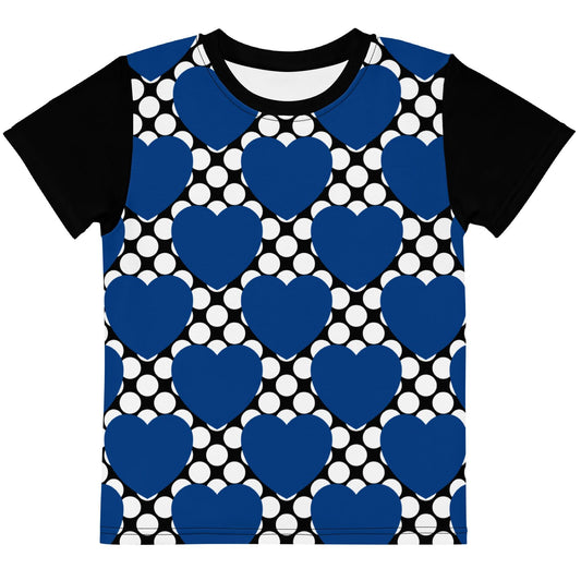 ELLIE LOVE DOT blue black - Kids' T-Shirt | SHALMIAK