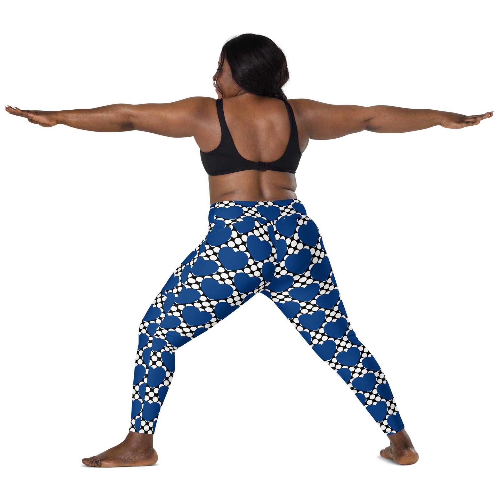 ELLIE LOVE DOT blue black - Leggings With Pockets | SHALMIAK