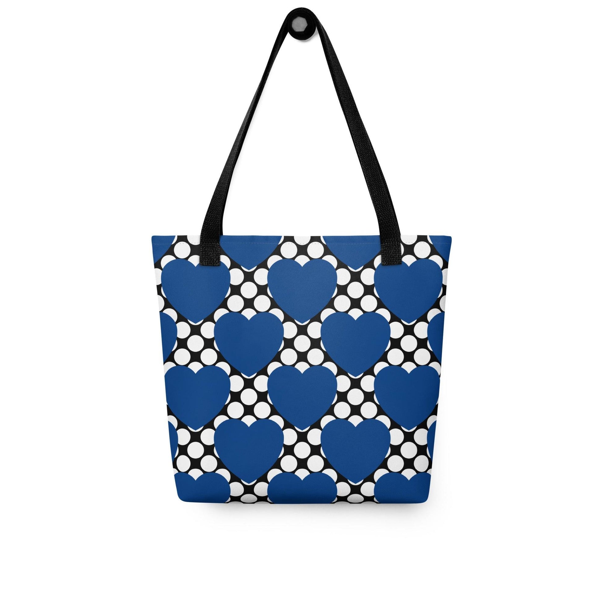 ELLIE LOVE DOT blue black - Tote Bag | SHALMIAK