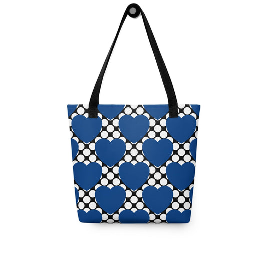 ELLIE LOVE DOT blue black - Tote Bag | SHALMIAK